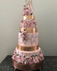 Glamorous Rose Gold 18th Birthday Cake Rose Gold Quinceanera Inspiration For Your Quince Mi Padrino Rose Gold Cake Quinceanera Cakes Sweet 16 Birthday Cake