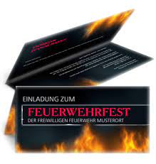 Moderne Einladungskarten Zum Feuerwehrball Feuerwehrball Einladungskarte Einladung Einladungen Einladungskarten Veranstaltung