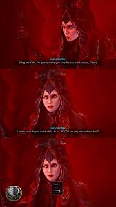 E se a Rainha Kuva (com um novo corpo como na imagem) pedisse para você  devolver Kahl e prometesse que você receberia 10 mil Kuva por dia DE GRAÇA,  o que você