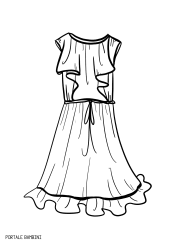 Disegni Di Vestiti Da Stampare E Colorare Gratis Portale Bambini Dresses Coloringpages Coloring Disegni Colori Schizzi