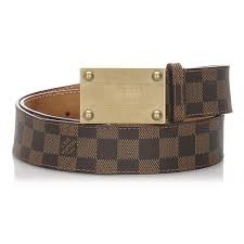 The range of men's belts from louis vuitton offers a veritable rainbow of colored leathers, from scarlet to beige. Louis Vuitton Vintage Damier Ebene Inventeur Belt Brown Gold Leather Belt Luxury High Quality Avvenice