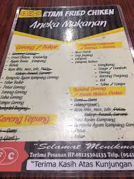 We did not find results for: Resto Etam Fried Chicken Picture Of Etam Fried Chicken Tenggarong Tripadvisor