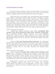Karangan bahagian b karangan cemerlang kata orang jauh perjalanan, luas pemandangan. Contoh Karangan Ceramah