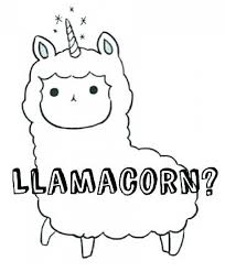 An easy way to find the best these are printables that are meant to be colored and then function as decor making it easy to enjoy your coloring project long after you're done. Adorable Llamacorn Coloring Page Free Printable Coloring Pages For Kids