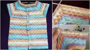 Yalanci Petek Orgu Bebek Yelek Modeli Yapilisi Krose Bebek Yelek Zikzak