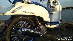 The front tyre size is 100/90 r12 & rear tyre size is 110/90 r12. Cecak S Modified Scoopy Thailook Youtube