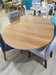 #2) 42 roundtable converted with 60 round extension pad (seating for 4 to sitting for 8). Round Extension Dining Table American Oak Custom Made 120 Cm Beck Urban Furniture