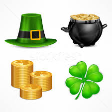 Its lively traditions and vivid nature are warmly welcomed by other cultures. St Patrick S Day Symbols On White Vector Illustration C Creator76 7787478 Stockfresh