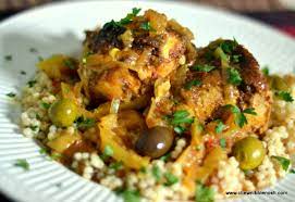 Add the chicken, gravy, romatoes, sugar and chickpeas. Moroccan Chicken Tagine With Olives Preserved Lemons And Couscous Chew Nibble Nosh