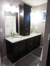 Black Bathroom Vanity With Marble Top Interior Black Bathroom Decoration Using Black Wood Bathroom Vanity Linen Cabinets Including W Custom Bathroom Cabinets Bathroom Linen Cabinet Custom Bathroom