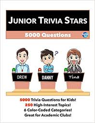 From tricky riddles to u.s. Junior Trivia Stars 5000 Questions Frinkle Andrew 9781090152145 Amazon Com Books