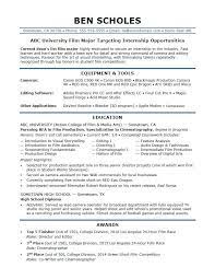 Internship Resume Sample Monster Com