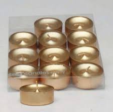 Metallic Shimmer Gold Tealight Candles Set Of 12 Tea Lights Tl Tea Lights Tea Light Candles Candles