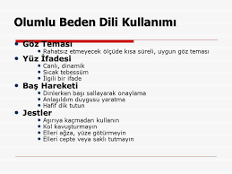 Etkili Iletisim Becerileri Beden Dili Ve Beseri Iliskiler Ppt Indir
