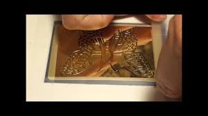 Embossing stencils are often made of brass but you can use general plastic stencils which are designed to be used with colour. How To Use Gold Embossing Paste With Gold Leaf On Stencils For Card Making Youtube