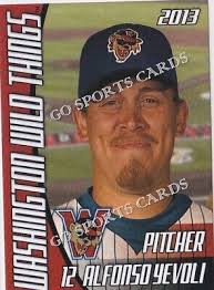2013 Washington Wild Things Alfonso Yevoli RC Rookie Card