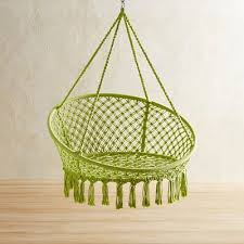 The Easy Living Leisure Of A Hammock Meets The Freewheeling Fun Of A Swing In Our Delightful Handcr Macrame Hanging Chair Outdoor Furniture Sale Saucer Chairs