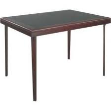 Cosco 37263dmb1 Folding Wood Table Rectangular With Vinyl Inset Folding Table Wood Folding Table Wood Folding Chair
