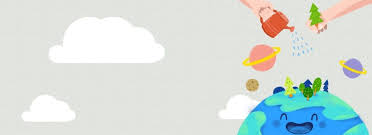 簡約綠色環保植物節背景簡約綠色環保植樹節背景澆水地球banner festival background simple green banner background images