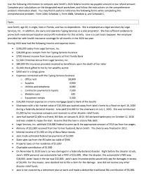 Solved Use The Following Information To Compute Jane Smit Chegg Com