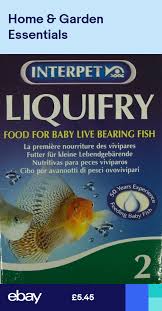 Interpet Liquifry No2 Live Bearing Baby Fish Fry Food Liquid 25ml Fried Fish Baby Fish Fish