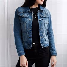 Puedes conseguir chaquetas de distintas tonalidades, o si te. Bestbuybabybicycletrailers Comprar Abrigos Basicos De Mujer Otono E Invierno Chaqueta Mezclilla 2018 Vintage Manga Larga Slim Jeans Abrigo Casual Chicas Outwear Online Baratos