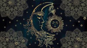 Design sun and moon logo. Sun And Moon Power In Heavenly Symbols