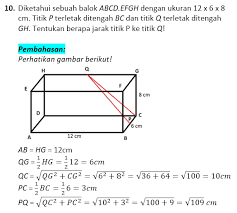 Contoh soal kedudukan dan jarak: Contoh Soal Dan Pembahasan Dimensi Tiga Terlengkap Soalskul