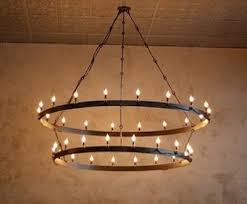 Barrels Of Fun Salvaged Grace Halo Chandeliers Outdoor Chandelier Wine Barrel Rings