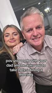 Daughter and Father Work