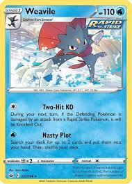 Compared to other duelists, weevil uses few magic and trap cards, the ones he does use act to protect his insects or allowing him to swarm the field. Weavile Swsh06 Chilling Reign Pokemon Tcgplayer Com