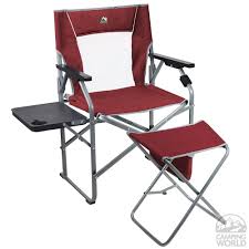 Folding Director S Chair With Ottoman Comfortable Camping Chair Folding Camping Chairs Outdoor Folding Chairs