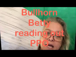 Bullhorn Betty reading out PPO 8/30/2024