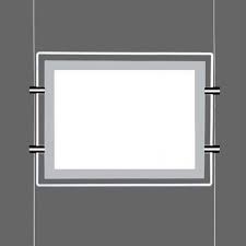 Glow Edge Led Light Pocket Landscape Single Sided Insert Size Letter Tabloid In 2020 Led Lights Display Frames Frame Display