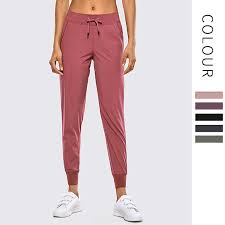 Women S Lightweight Joggers Pants With Pockets Drawstring Workout Running Pants With Elastic Waist Inseam 27 5 Yoga Pants Aliexpress