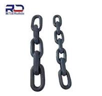 Wear-resistant round link chain for mining, Hardened wear ...