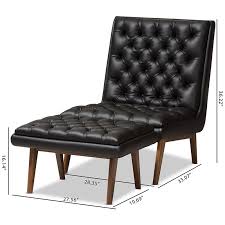 Everything you need to know. Baxton Studio Annetha Tufted Faux Leather Accent Chair And Ottoman Set 144 21003 7933 7934 Cymx