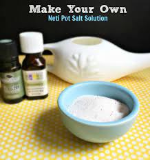 Make Your Own Neti Pot Salt Solution For Sinuses Neti Pot Essential Oils Sinus Essential Oils