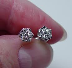 Spain and montenegro finished their ehf euro 2020 campaigns with a 26:26 draw, while martin became the third in history to score 200 euro goals. Vintage Old European Diamond Solitaire Stud Earrings 18k White Gold Estate Jewelry 18k White Gold Earrings Jewelry Earrings Studs White Gold Earrings