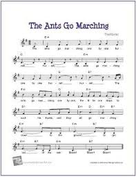 The Ants Go Marching Free Voice Piano Guitar Sheet Music Lead Sheet Sheet Music Free Sheet Music Violin Sheet Music
