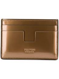The realreal is the world's #1 luxury consignment online store. Tom Ford Slim Cardholder In Gold Metallic For Men Lyst