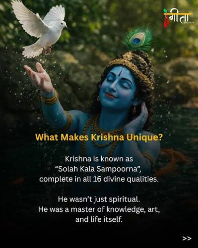 Discover 5 amazing facts about Krishna that will inspire and amaze you! ✨ From his playful childhood to his powerful teachings in the Bhagavad Gita, learn how his life is full of