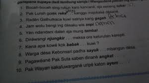 Check spelling or type a new query. Coba Tembung2 Sing Cap Capane Kandel Ing Ukara Ngisor Iki Ganepana Supaya Dadi Tembung Saroja Brainly Co Id
