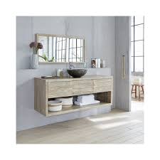 Vendu et expédié par icaverne. Bois Dessus Bois Dessous Ensemble Salle De Bain En Bois D Hevea Suspendu 150 Vasque Et Miroir Meuble Bas Salle De Bain Rue Du Commerce
