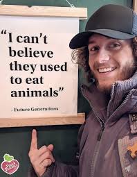 Once upon a time, there were humans who ate animals,but when they saw how  cruel this was they stopped eating them all animals became friends and  everyone went Vegan,The End