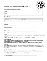 Whether you're the manager or coach of a football, basketball, soccer, or softball team, you can seamlessly collect contact details, fee payments, and parent signatures online through our free sports registration forms. Youth Football Registration Form Fill Online Printable Fillable Blank Pdffiller