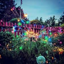 How to throw the ultimate backyard party with things you already have. 2 Pack Solar Powered Decorative Stake Landscape Light Diy Flowers Fireworks Stars For Walkway Pathway Backyard Christmas Party Decor Garden Solar Lights Outdoor Warm White In Ground Lights
