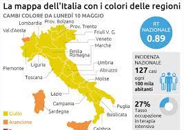 Di seguito i casi di positività sul territorio con la variazione rispetto a ieri (485 confermati con tampone molecolare e 21 da test. L Italia Quasi Tutta Gialla Tre Arancioni E Nessuna In Rosso Sanita Ansa It