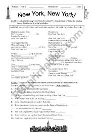 Simply drag the projector view window to your display device. New York New York Song And Nyc Quiz Esl Worksheet By Duchessrachel