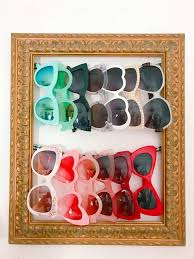 Sunglasses holder on closet divider. 13 Cool Diy Sunglasses Organizers And Holders Shelterness